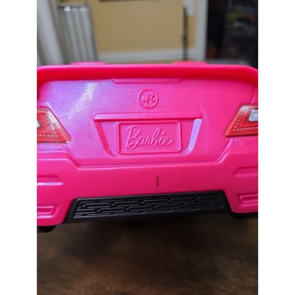 Mattel Barbie Pink Glitter Glam Convertible Car DVX59 2 Seater Push Vehicle 2016 - Picture 10 of 16
